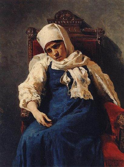 Ilya Repin Portrait of actress Pelageya Antipevna Strepetova in the role of Elizabeth France oil painting art